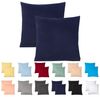 Livessa 2er Set Kissenbezug 50x50 aus%100 Baumwolle Jersey Stoff - Verdeckter Reißverschluss, Kopfkissenbezug 50x50 cm, Kissenhülle, Ultra weich und atmungsaktiv, Oeko-Tex Zertifiziert Bild 4