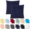 Livessa 2er Set Kissenbezug 50x50 aus%100 Baumwolle Jersey Stoff - Verdeckter Reißverschluss, Kopfkissenbezug 50x50 cm, Kissenhülle, Ultra weich und atmungsaktiv, Oeko-Tex Zertifiziert Bild 5