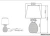 LED Tischleuchte Keramik Ananas Gold mit Stoffschirm Schwarz Gold, Höhe 43cm Bild 5
