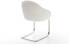 Freischwinger Gaio-Flex Bouclé Soft Beige Freischwinger flach Edelstahl Bild 5