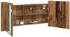 vidaXL LED Spiegel-Schrank Altholz 100 x 12 x 45 cm Holzwerkstoff 875042 Bild 3