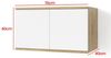 Garderoben-Set Aura Version 4 :Kleiderschrank mit Polsterpaneelen, Hängeschrank für Flur und Eingangsbereich (Weiß / Eiche Artisan/Trinity 23), 225 x 40 x 210 cm Bild 4