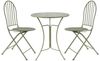 HTI-Living Garten-Essgruppe Bistro Set mit Tisch und 2 Stühlen Metall Ivy Grün für Balkon Terrasse, (Set, 3-tlg, 1 Tisch 2 Stühle), Sitzgruppe Essgruppe Balkonset Bild 2