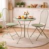 HTI-Living Garten-Essgruppe Bistro Set mit Tisch und 2 Stühlen Metall Ivy Grün für Balkon Terrasse, (Set, 3-tlg, 1 Tisch 2 Stühle), Sitzgruppe Essgruppe Balkonset Bild 4