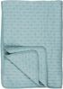 Ib Laursen - Decke Quilt Tagesdecke Überwurf 180x130cm Blau Kreuzstiche 07961-13 Bild 3