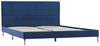 vidaXL Bettgestell Blau Stoff 160x200 cm [280954] Bild 2