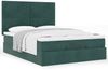 vidaXL Ottoman-Bett mit Matratzen Dunkelgrün 140x200 cm Samt 3313406 Bild 4