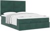 vidaXL Ottoman-Bett mit Matratzen Dunkelgrün 140x200 cm Samt 3313406 Bild 5
