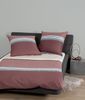 Janine J.D. Mako-Satin Bettwäsche 240x220 Streifen burgund rose 87066-05 Bild 2
