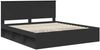 vidaXL Bettrahmen Schwarz 180 x 200 cm Massives Kiefernholz 3410975 Bild 4