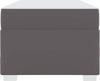vidaXL Bettrahmen mit Matratze Grau 90 x 190 cm Stoff 3399221 Bild 5