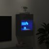 vidaXL TV-Wandschrank mit LED-Leuchten Schwarz 40x30x60,5 cm 837080 Bild 3