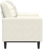 vidaXL 2-Sitzer-Sofa mit Zierkissen Creme 120 cm Samt 3278217 Bild 4