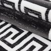 Villa Möbel Designteppich Miaique, Rechteckig, Höhe: 12 mm, Modern Kurzflor Teppich Wohnzimmer Mäander-Design Schwarz Pflegeleicht Bild 3