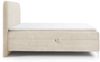 Boxspringbett Schlafzimmerbett EMILIO 200x220cm in Stoff Poso Creme Bild 2