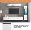 Thanaddo TV-Schrank TV-Wand 3-teilig, 1 x TV-Schrank, 1 x Wohnzimmervitrine, 1 x Wandregal Bild 3