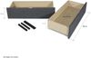 Homestyle4u Polsterbett inkl. Lattenrost und Schubladen, 90x200 cm, 2 Schubladen Bild 5
