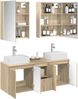 vidaXL Badezimmerschrank-Set 5 pcs Sonoma-Eiche Holzwerkstoff 3406409 Bild 3