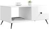 vidaXL Couchtisch Hochglanz Weiß 90 x 50 x 40 cm Holzwerkstoff 895649 Bild 3
