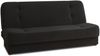 Schlafsofa Sena - Sofa mit Schlaffunktion und Bettkasten, Velours Stoff, Bettsofa mit Bonell-Federkern, Couch (Schwarz (Manila 18)) Bild 2