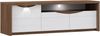 FORTE Saint Tropez TV-Unterschrank mit LED Beleuchtung, Holzwerkstoff, Braun/Weiß, 188,8 x 58,6 x 52,4 cm Bild 2