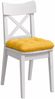 vidaXL Sitzkissen 4 pcs Helles Gelb 40 x 40 cm Cordstoff 42015101 Bild 3