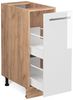 Apothekerschrank Fame-Line Weiß Hochglanz 30 cm , AP Anthrazit Vicco Bild 4