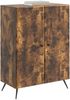 vidaXL Sideboard Geräucherte Eiche 66 x 34,5 x 90 cm Holzwerkstoff 895510 Bild 2