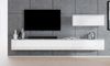 AX LIVING Wohnwand weiß Loriano IV Matt/Hochglanz Anbauwand 300 cm Bild 4