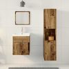 vidaXL Badezimmermöbel-Set mit Schubladen 4 pcs Altholz Holzwerkstoff 3332570 Bild 4