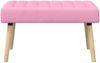 vidaXL Kanalgepolsterte Bank Rosa 80 x 40 x 46 cm Stoff 42038485 Bild 2