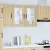 vidaXL Küchen-Hängeschrank mit Glastür Lucca Sonoma-Eiche Holzwerkstoff 853850 Bild 4