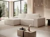 Vente-unique - AMELIA Sofa SamtStoff Beige - B 167 cm x H 85 cm x L 267 cm Bild 1