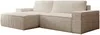 Vente-unique - AMELIA Sofa SamtStoff Beige - B 167 cm x H 85 cm x L 267 cm Bild 3