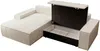 Vente-unique - AMELIA Sofa SamtStoff Beige - B 167 cm x H 85 cm x L 267 cm Bild 5