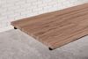 Baumkantentisch Akazie stonefarben 200 (300) x 100 cm Ansteckplatten Spider-Gestell schwarz JANOSH 76595532 Bild 5