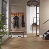 Garderobe aus massivem Akazienholz, modern mit Baumkante, 6 Haken, Natur, Wandmontage Bild 3