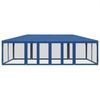vidaXL Partyzelt mit 12 Mesh-Seitenteilen Blau 8x4 m HDPE 4010072 Bild 3