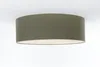 BPS Koncept 090-229-70 Deckenleuchte BOHO ELEGANT E27 2x40W Stoff strukturiert auf PVC-Kunststoff, mit Rattan Diffusor grau H:24cm Ø70cm dimmbar Bild 3