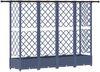 vidaXL Hochbeet mit Rankgitter und Dach Grau 202,5 x 40 x 121 cm PP 42032571 Bild 5