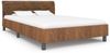 vidaXL Bettgestell Braun Wildleder-Optik 120 × 200 cm [284890] Bild 2