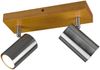 Deckenstrahler, Holz, Spots verstellbar L 26 cm Bild 2