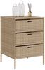 vidaXL Gartenschrank Beige 55x59x80 cm Poly Rattan 365554 Bild 4