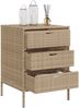 vidaXL Gartenschrank Beige 55x59x80 cm Poly Rattan 365554 Bild 5