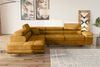 Stylefy Marokko Ecksofa Gelb Velours MONOLITH Links Bild 3