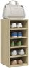 vidaXL Schuhschränke 2 Stk. Sonoma-Eiche 31,5x35x70 cm Holzwerkstoff 808988 Bild 4