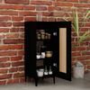Sideboard Schwarz 34,5 x 34 x 90 cm Holzwerkstoff [812421] Bild 3
