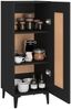 Sideboard Schwarz 34,5 x 34 x 90 cm Holzwerkstoff [812421] Bild 4