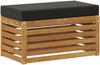 vidaXL Outdoor Hocker Bank Massivholz Akazie Natur 900686 Bild 5