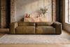 KAWOLA Sofa CELESTE 4-Sitzer Leder camel 72 x 114 x 302 cm Bild 2